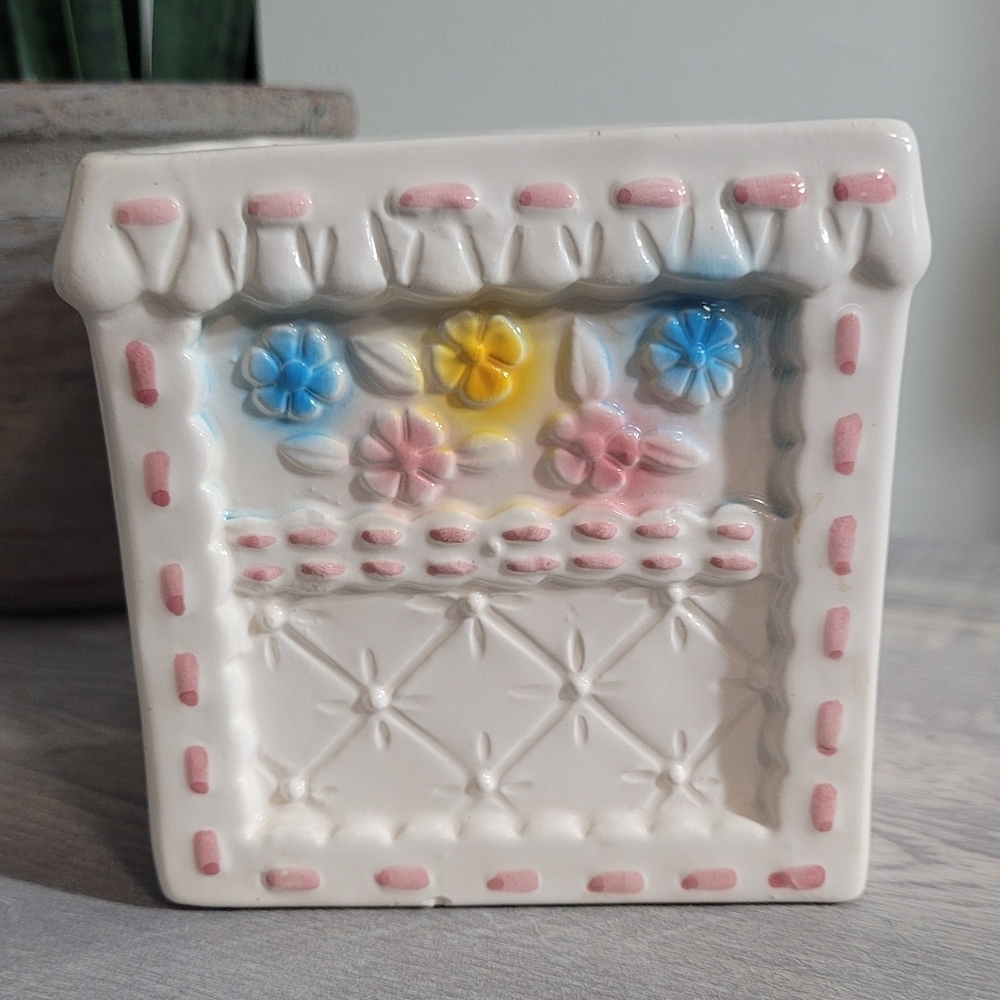 Vintage Pink Nursery Planter Alphabet Square - Picture 2 of 7